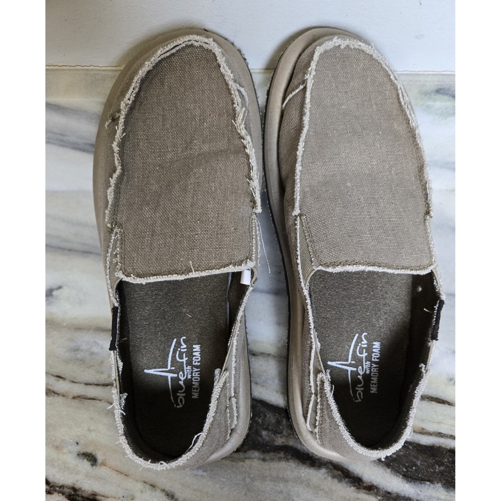 Blue‎ Fin BAJA Mens Sz 8 Boat Slip On Shoes Brown 335300  Comfort Mem Foam - Picture 2 of 9